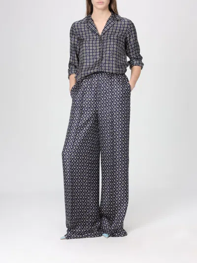 Max Mara Maxmara Mxmdisco Semi Fitted Printed Silk Shirt In Black