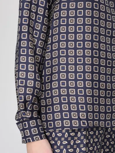 Max Mara Maxmara Mxmdisco Semi Fitted Printed Silk Shirt In Black