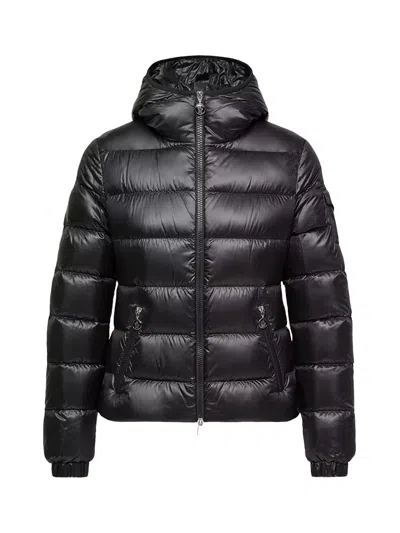 Moncler Long-sleeved Down Jacket In Black