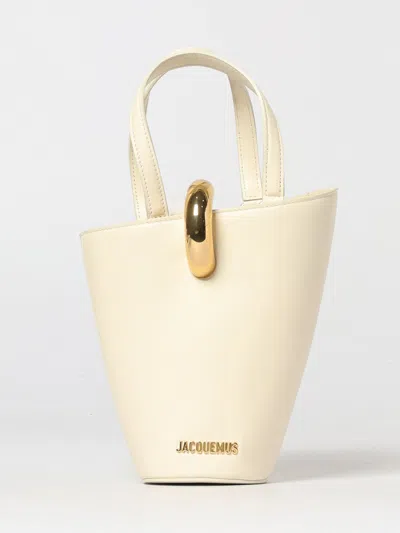 Jacquemus Womens Light Ivory Le Petit Bambola Small Leather Top-handle Bag In Neutral
