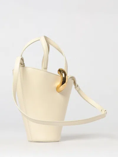 Jacquemus Womens Light Ivory Le Petit Bambola Small Leather Top-handle Bag In Neutral