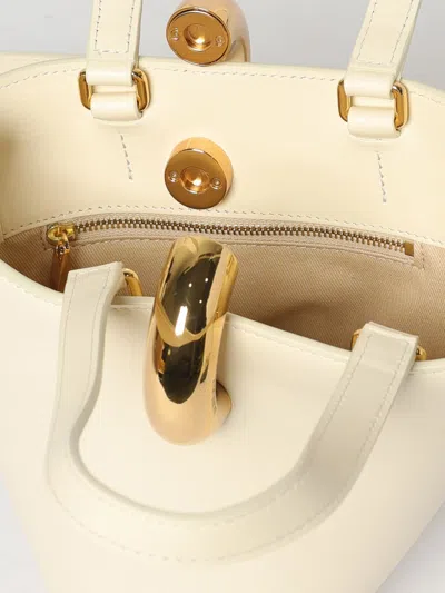 Jacquemus Womens Light Ivory Le Petit Bambola Small Leather Top-handle Bag In Neutral