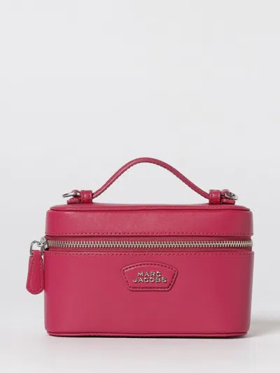 Marc Jacobs The Vanity Bag Pink Crossbody Bag With Removable Shoulder Strap And Logo Lettering On The Front In L In Purple