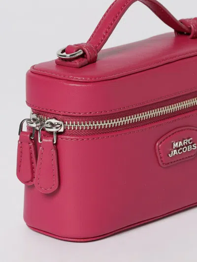 Marc Jacobs The Vanity Bag Pink Crossbody Bag With Removable Shoulder Strap And Logo Lettering On The Front In L In Purple