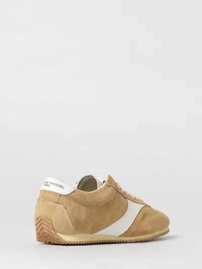 Philippe Model Planche Low Sneakers With Retro Aesthetic And Premium Materials In Brown