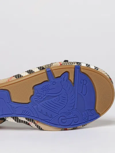 Burberry Women Fawn Ballerinas With Traditional Check Motif In Multi