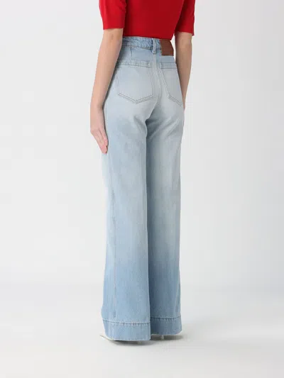 Victoria Beckham Patch-pocket Straight Leg Jeans In Blue