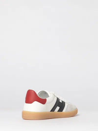 Hogan Cool Leather Sneakers With Nappa And Suede Inserts In White