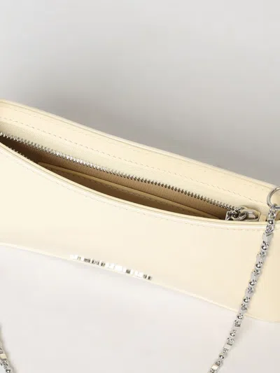 Jacquemus Bag Le Petit Kiss Chain In Brushed Leather In Brown