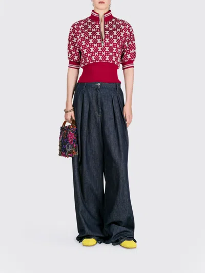 Dries Van Noten Indigo High-waisted Wide-leg Jeans With Exaggerated Length In Blue