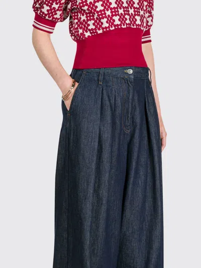 Dries Van Noten Indigo High-waisted Wide-leg Jeans With Exaggerated Length In Blue