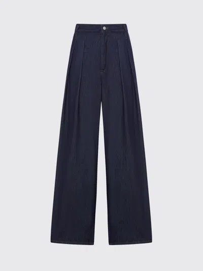 Dries Van Noten Indigo High-waisted Wide-leg Jeans With Exaggerated Length In Blue
