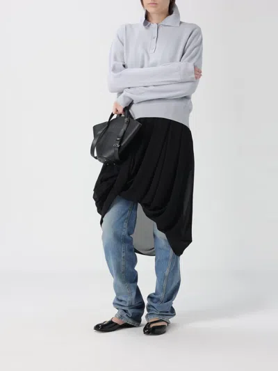 Maison Margiela Dress-age Small Leather Handbag In Brown