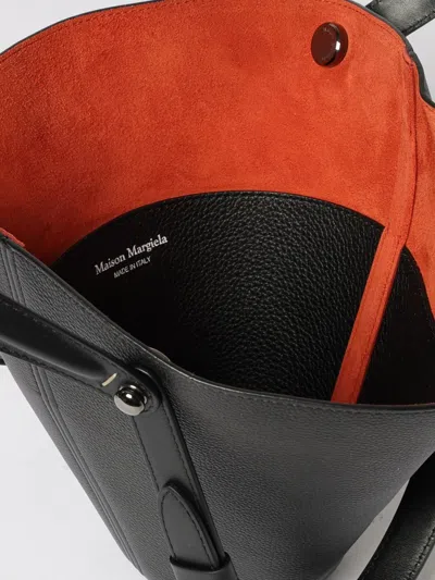 Maison Margiela Dress-age Small Leather Handbag In Brown