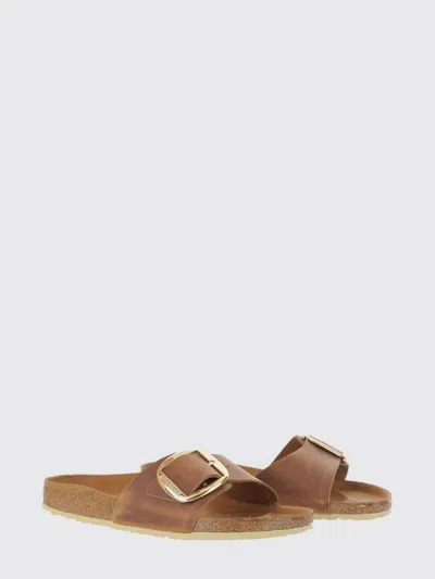 Birkenstock Madrid Big Buckle 1006525 Sandals Unisex Cognac Slide Gal1709 In Multi