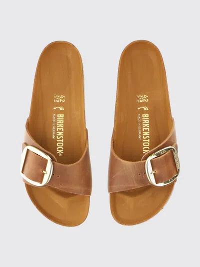 Birkenstock Madrid Big Buckle 1006525 Sandals Unisex Cognac Slide Gal1709 In Multi