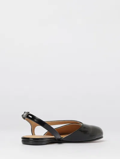 Maison Margiela Tabi Flat Slingback With Distinctive Split-toe Design In Gray