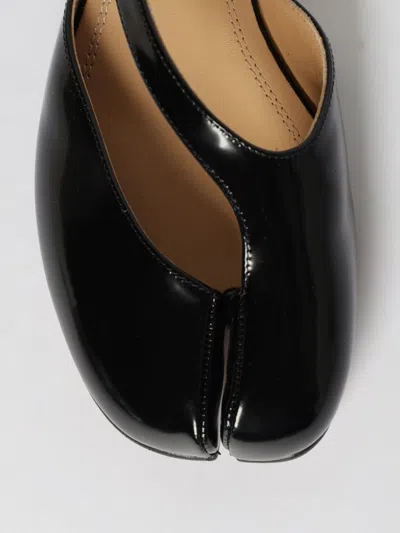 Maison Margiela Tabi Flat Slingback With Distinctive Split-toe Design In Gray