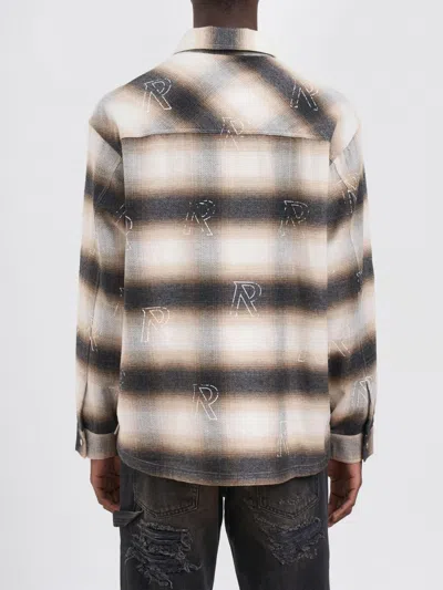 Represent Flannel Shirt With All-over Initials In Multi