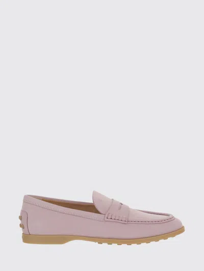 Tod's Tods Gomma Leggero Nubuck Loafers In Pink