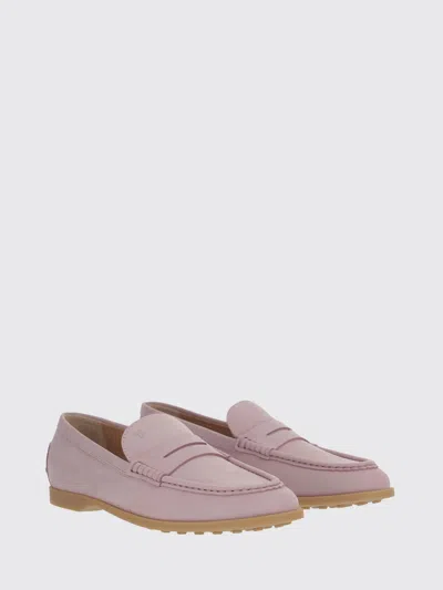 Tod's Tods Gomma Leggero Nubuck Loafers In Pink