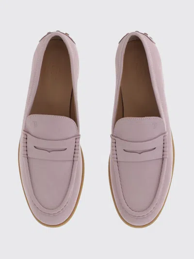 Tod's Tods Gomma Leggero Nubuck Loafers In Pink