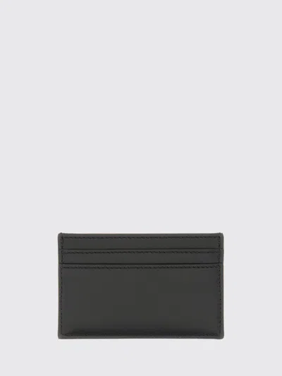 Alexander Mcqueen Card Holder With Logo In Black