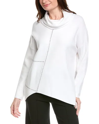 Joseph Ribkoff Embellished Pullover In White