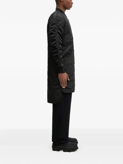 Alpha Industries Quilted-pattern Coat In Black