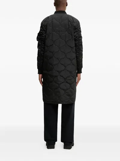 Alpha Industries Quilted-pattern Coat In Black