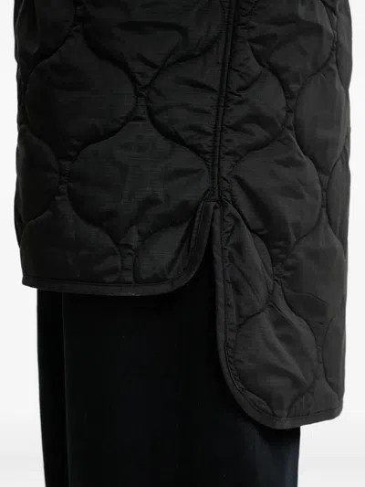 Alpha Industries Quilted-pattern Coat In Black