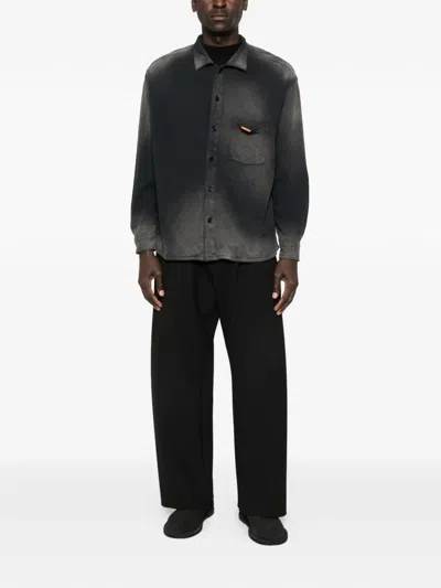 Khoki Button Pocket Shirt In Black