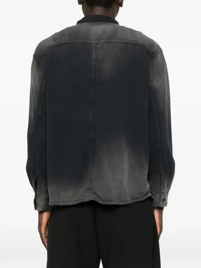 Khoki Button Pocket Shirt In Black