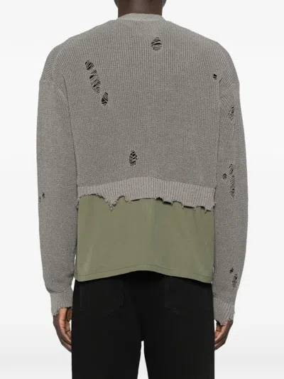 Khoki Distressed Pocket Cardigan In Multi