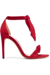 ALEXANDRE BIRMAN Clarita bow-embellished suede sandals
