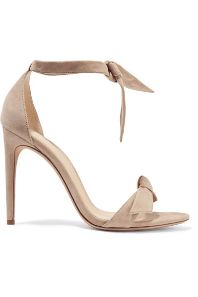 Alexandre Birman Clarita Bow-embellished Suede Sandals
