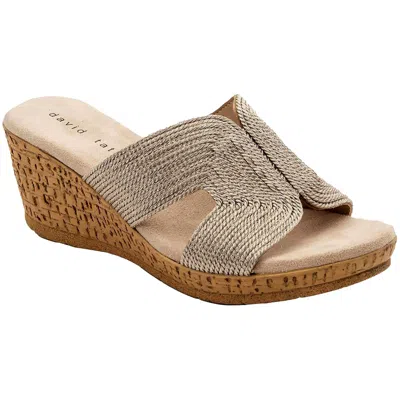 David Tate Wide Width Vikki Wedge Sandal In Multi
