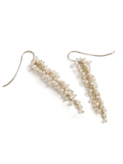 Freya Rose Delicate Pearl Drops In Silver