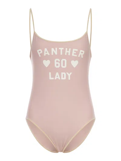 Valentino Printed Lycra One-piece Swimsuit Woman Pink S In Pink