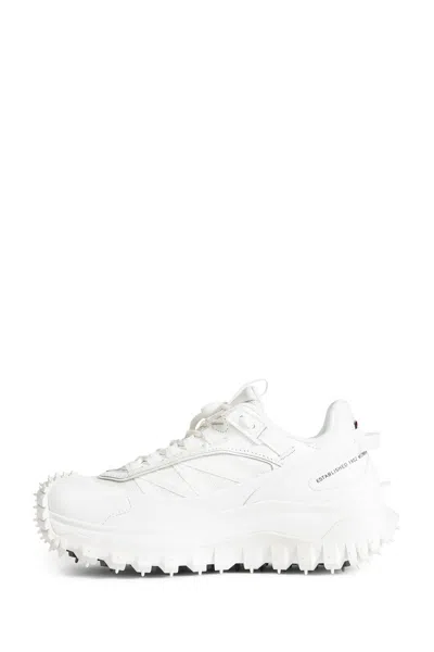 Moncler Waterproof Trailgrip Gtx Sneakers With Carbon Fiber In White