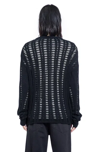 Ann Demeulemeester Danial Ladder Stitch Oversize Sweater In Multi