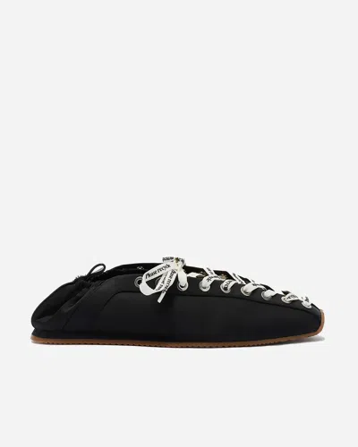 Ganni Alexander Mcqueen White Leather Sneakers With White Leather Heel