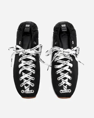 Ganni Alexander Mcqueen White Leather Sneakers With White Leather Heel