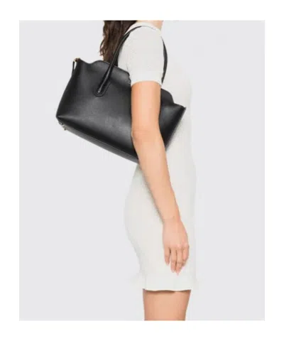 Tom Ford Medium Top Handle In Natural Grain Leather In Purple