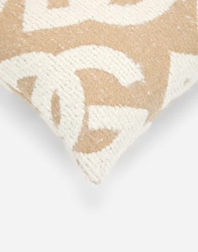 Dolce & Gabbana Patterned Cushion In Nude