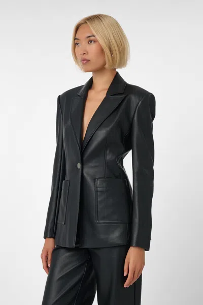 Toccin Rory Single Button Blazer In Black
