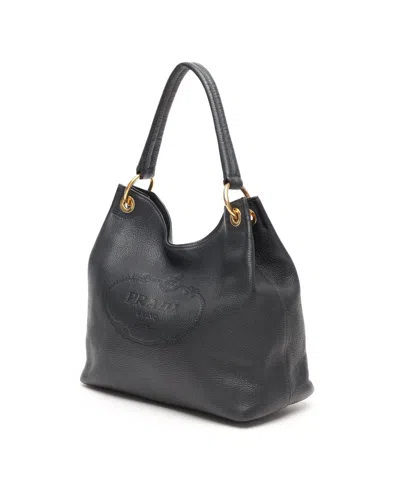 Prada Vitello Phenix Hobo Bag In Pattern
