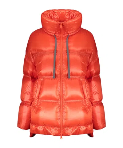 Herno Quilted Puffer Jacket In Red