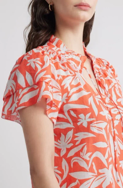 Caslon ® Ruffle Top In Multi