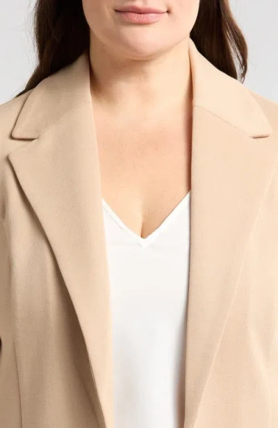 Bagatelle Open Front Jacket In Brown